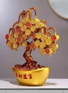 招财大象酒柜电视柜中式轻奢创意客厅玄关摆件一对家居乔迁装饰品