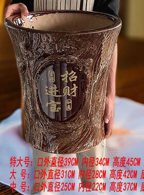 2026新款招财进宝大口径清仓捡漏大号花瓶陶瓷种花盆简约大花盆