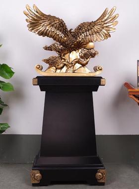 鹰中式摆件大号 落地大展宏图鹰大鹏展翅 老板办公室公司玄关摆设