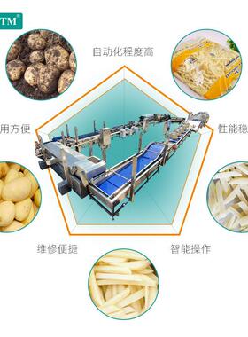 根MAGA-102据产量制造土全自动薯条加工备豆片连续油设炸机切薯片