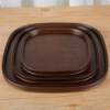Bamboo plate walnut color dining tray simple hotel home tea set tea tray square dry tea table dinner plate