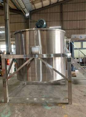 厂家供应1T液体不锈钢混合机胶水加热乳化电动刮壁调速度混料