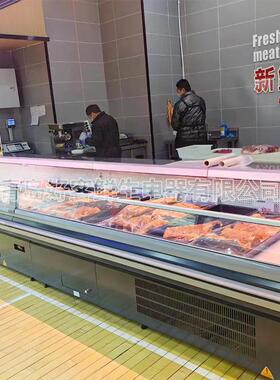 超市水果蔬菜鲜肉保鲜冷柜大容量展示柜冷藏保鲜柜促销柜促销冷柜