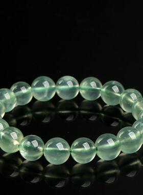 2026名都水晶 天然冰润葡萄石手链 绿色葡萄石手串圆珠 厂家直销