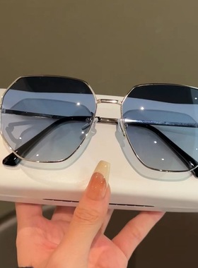 多边形太阳镜紫外线金属太阳眼镜