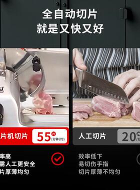 冰仕特全自动切片机商用火锅店羊肉卷刨肉机牛肉卷刨片机切肉机