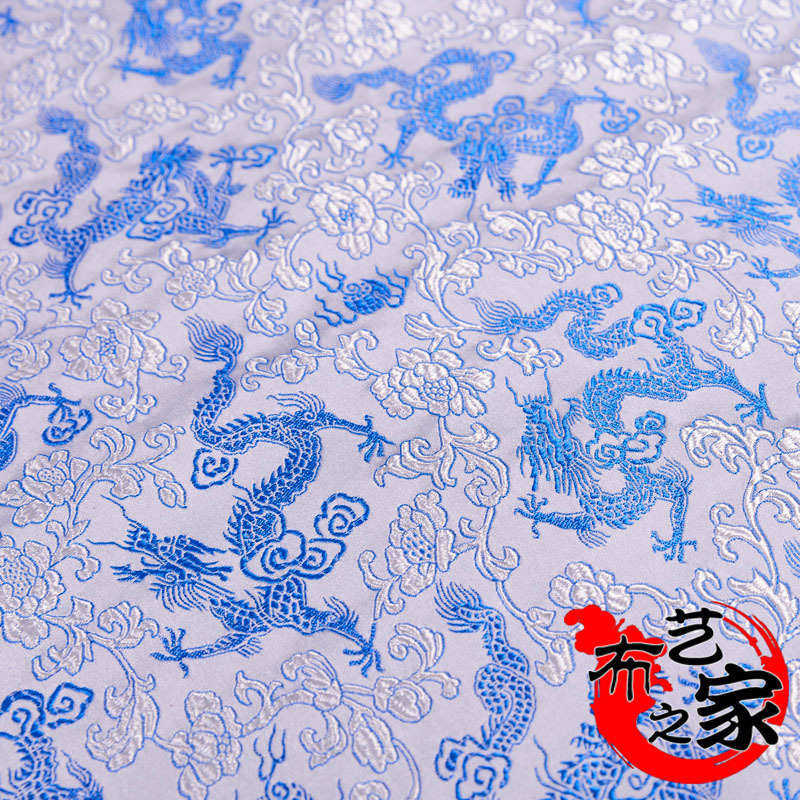 150仿三五小龙仿真丝织锦缎丝绸面料红木家具坐垫布仿古旗袍布料,淘宝优惠券,粉丝福利购,淘宝优惠卷