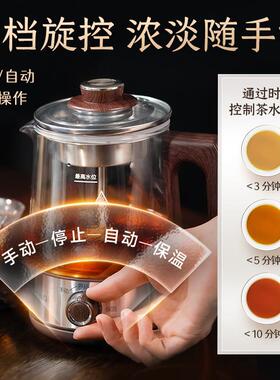 【福鼎白茶专用】2025新款蒸汽煮茶壶玻璃办公室恒温煮茶器喷淋式