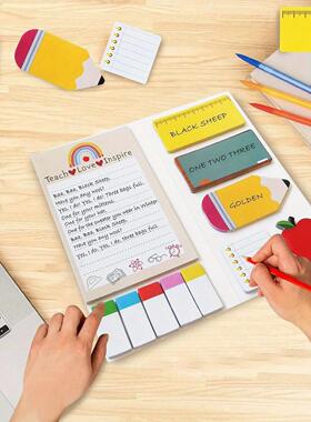 1 Pc Teacher Sticky Notes Set - Teaching Supplies Shaped Sti
