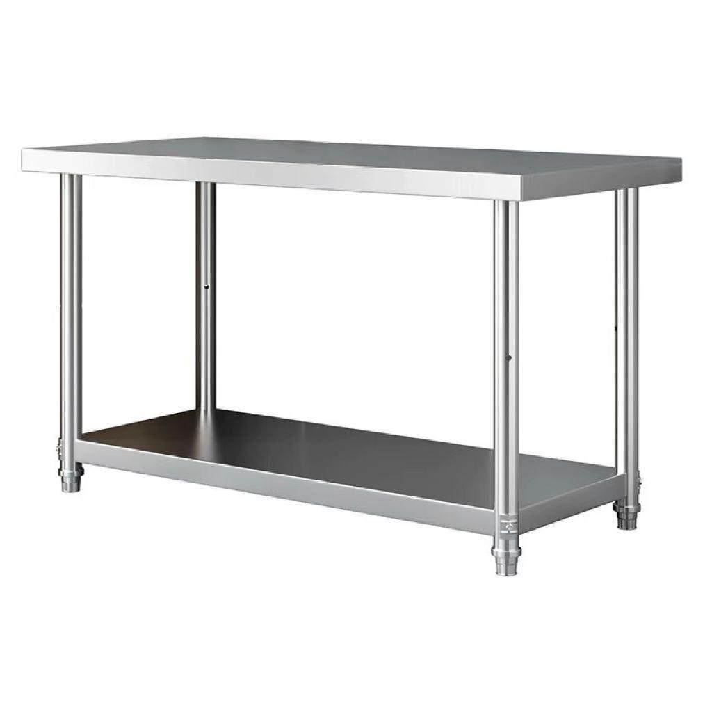 不锈钢家用方桌收纳操作台正方形烤箱咖啡机收纳层架厨房储物切菜,淘宝优惠券,粉丝福利购,淘宝优惠卷