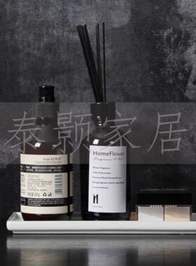 简约板房卫生间卫浴台组合样板间分搭配香薰RKF瓶托盘摆摆件装饰