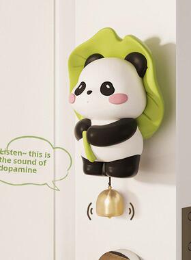 吸门式开门铜铃提醒门多巴胺风铃大声响礼品门挂装饰