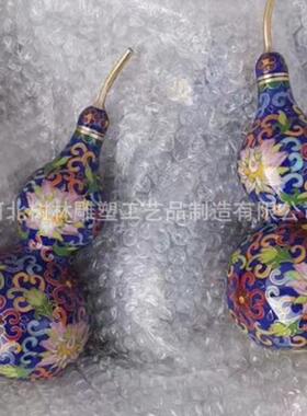 铜雕葫芦 铸铜葫芦 铜葫芦摆件门厅纯铜葫芦