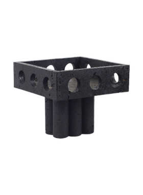 简约创意大理石镂空花盆摆件客厅电视柜玄关样板间桌面装饰品花盆