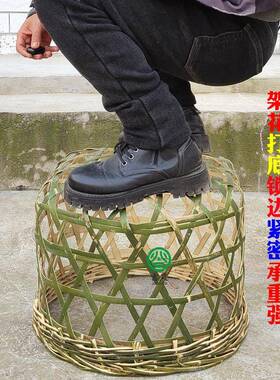 吉农竹编取暖安全罩烤火电炉烘笼烤衣服暖手宝养鸡鸭笼子烧烤尿片