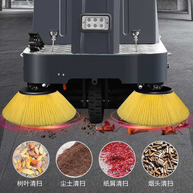 Swarth S14 ride-on sweeper ໂຮງງານອຸດສາຫະກໍາກອງປະຊຸມສຸຂາພິບານ sweeper ຖະຫນົນຂະຫນາດນ້ອຍໄຟຟ້າ sweeper