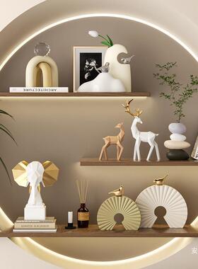 酒柜厅示2025新款摆件感计师艺设术新tlzn$*&y居软装轻奢客展架装