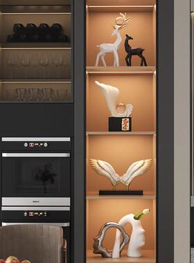 高端大气客厅酒柜摆件创意家居电视柜两侧红酒架餐柜工艺装饰品