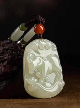 一兴和田玉十二生肖吊坠鼠牛虎兔龙蛇马羊猴鸡狗猪属相挂饰男女礼