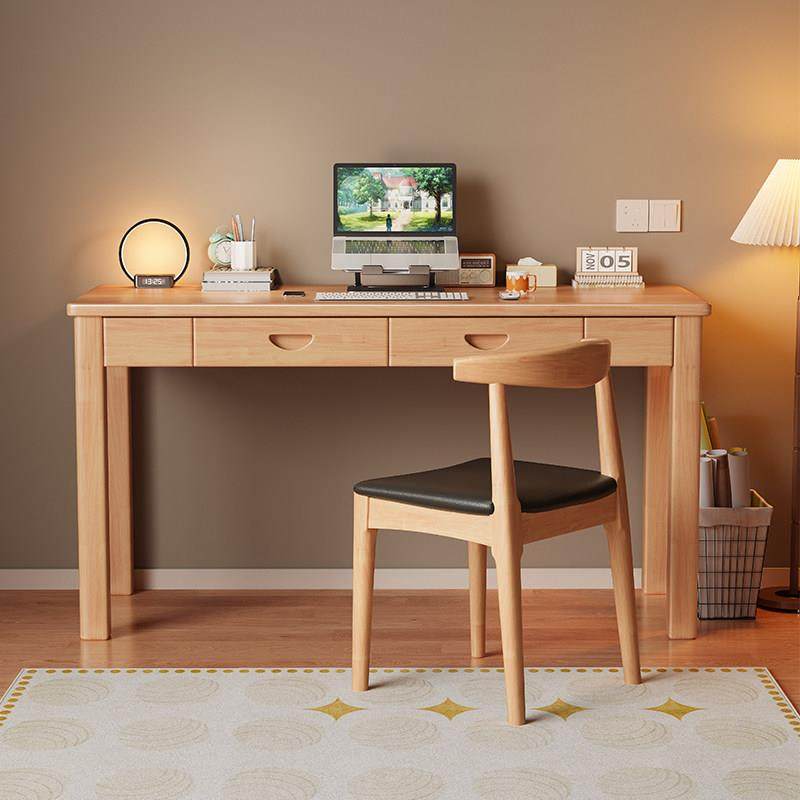 实木书桌小户型家用卧室电脑桌学生书桌简约单人桌带抽屉办公桌,淘宝优惠券,粉丝福利购,淘宝优惠卷