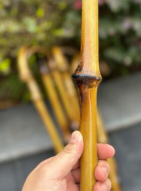 防滑竹拐杖筇竹纯手工拐棍徒步登山杖