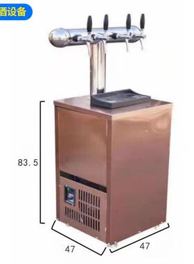 商用啤酒机 水冷四头扎啤机 小型商用立式水冷机啤酒机