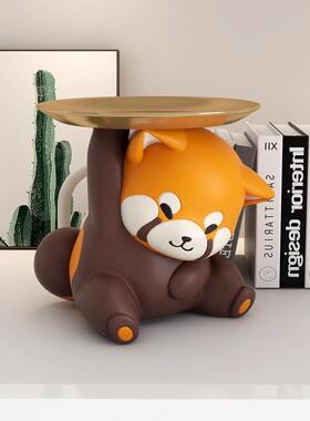 浣客熊桌钥匙收纳玄关KNM进门入户家居面厅装树脂跨境摆件工艺饰