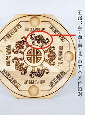 五路财神聚财摆件财招福fs888祝开运葫芦聚宝盆玄关客厅公店铺装