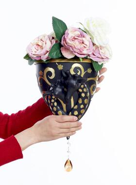 创意花盆壁挂北欧花盆墙挂玄关饰品客厅背景树脂装饰摆件挂件墙饰