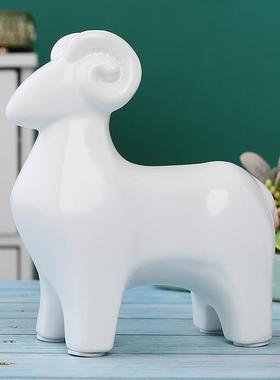 客厅高级感柜子摆件冰箱顶上面的摆件陶瓷现代简约家居装饰品新房