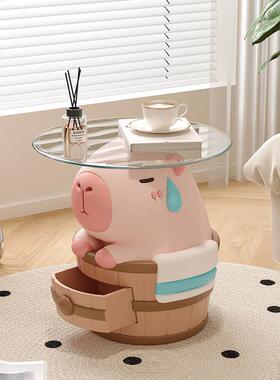 卡皮巴拉客厅大型落地摆件电视柜旁边家居装饰品搬家乔迁新居礼物