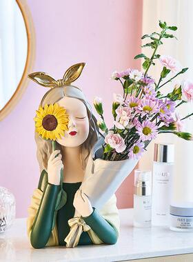 创意北欧轻奢家EXC具蝴蝶玄结女孩饰摆设厅关放客钥匙托装盘收纳