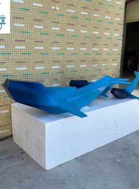 仿真海豚雕塑海洋动物系列玻璃钢吊饰品售楼部大堂房地产酒店挂件