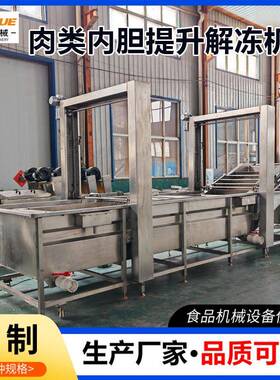 全自动鸡爪解冻机提升式鱼虾冻肉冻品解冻机器设备肉品恒温解冻机