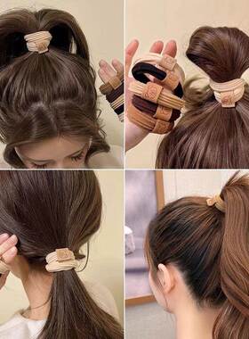 Cute bear hair ties, highly elastic and thickened rubber ban