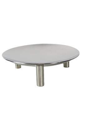 现代简约创意不锈钢圆形镜面托盘收纳软装摆件客厅茶几桌面装饰品