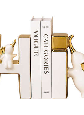 书柜书档奢创意电视柜高档柜大象摆件斗轻酒柜书立玄关装饰品客厅