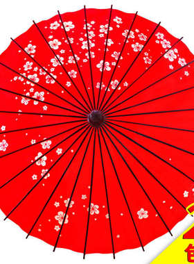 手工红色油纸伞古典江南防雨实用工艺舞蹈道具小桐油伞装饰伞