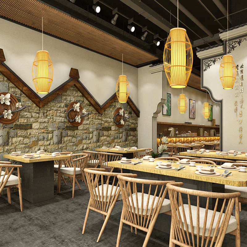 中式家居竹编灯笼吊灯禅意茶室灯仿古茶楼日式走廊过道鸟笼竹艺灯,淘宝优惠券,粉丝福利购,淘宝优惠卷