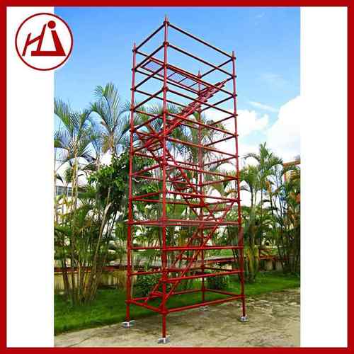 厂家船舶盘扣式脚手架承插式圆盘灯光舞台刷漆型钢管支架 - 图1