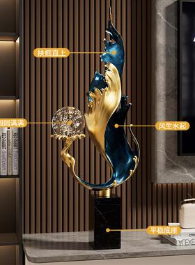 生风水起SY001045入户电玄关装饰摆件轻奢高档厅客招财视柜壁龛家