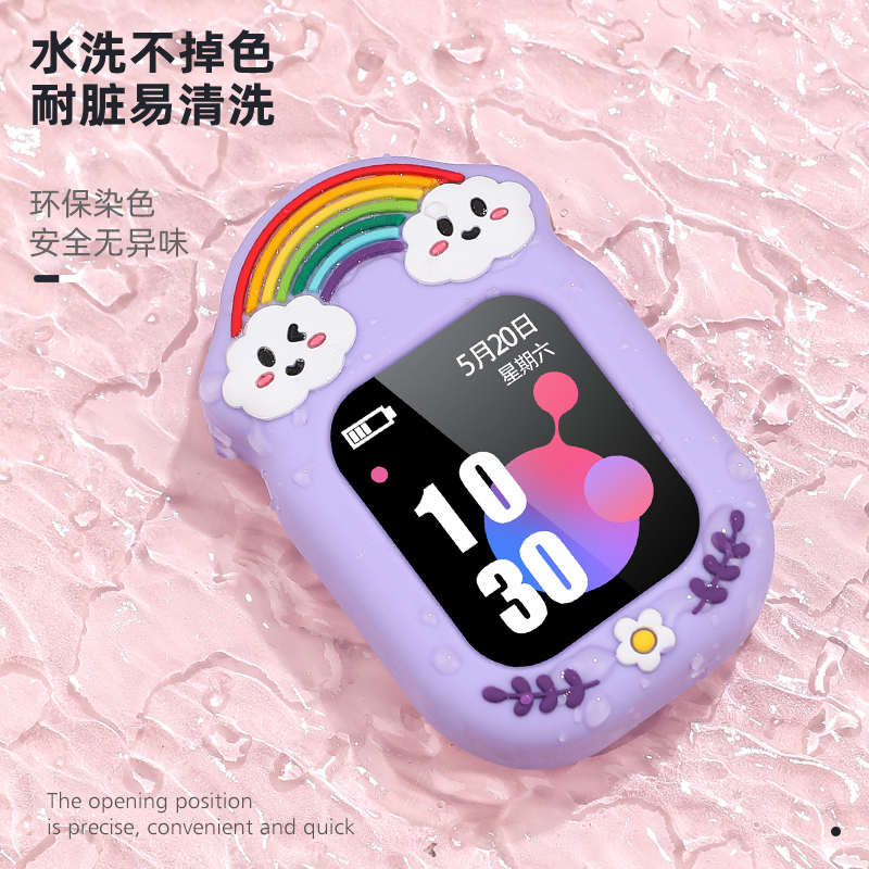 适用小天才电话手表表带挂脖套Z7/Z6a/Z6/D2/Z1s儿童挂绳保护壳Z3 - 图2