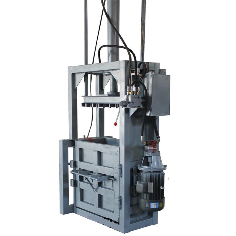 Vertical scrap paper carton baler thickened industrial waste baler stainless steel scrap aluminum chip briquetting machine