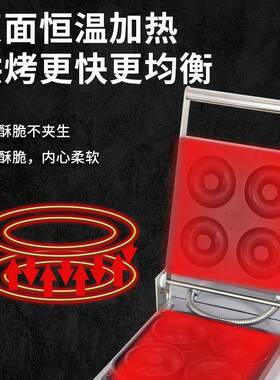 拓企甜甜圈香酥机商用甜麦圈面包圈机器小吃设备烘焙炉烤箱