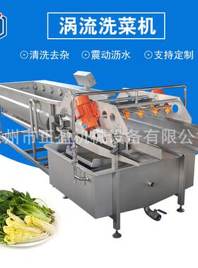 多功能商用果蔬清洗机整机304不锈钢涡流洗菜机厂家直销