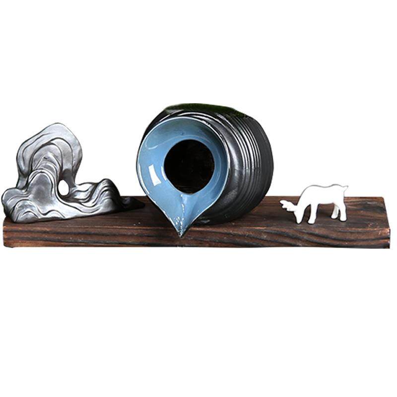 陶罐流水过滤增氧鱼缸配件加湿器古法大尺寸循环庭院花园造景DIY - 图3