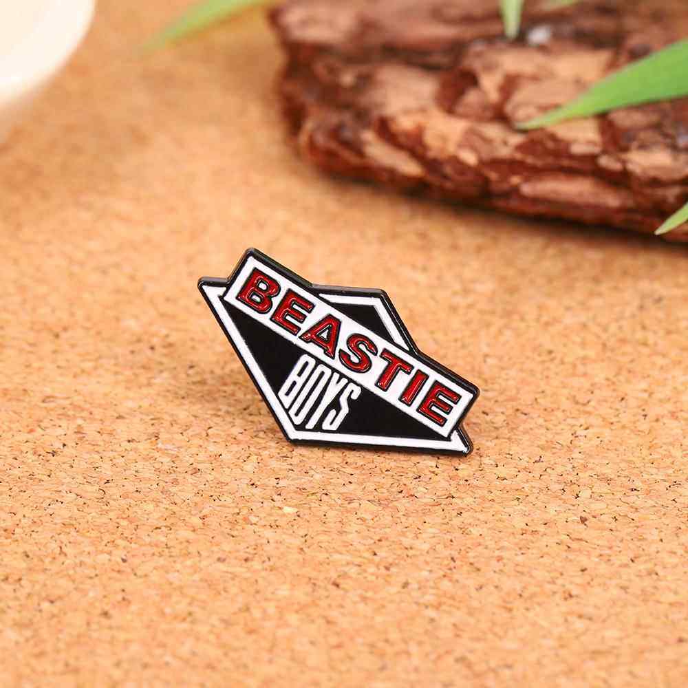 Beastie Boys hip-hop music group brooch niche design metal badge bag clothing accessories pin jewelry