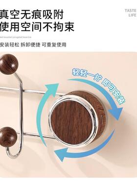 衣架门后免打孔粘钩承重排钩入户门壁挂无痕挂衣钩吸盘挂钩挂