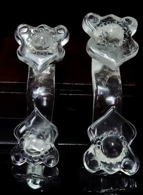 天然白色水晶玉如意家居用品原奇石雕墓葬葬用品寓意平安