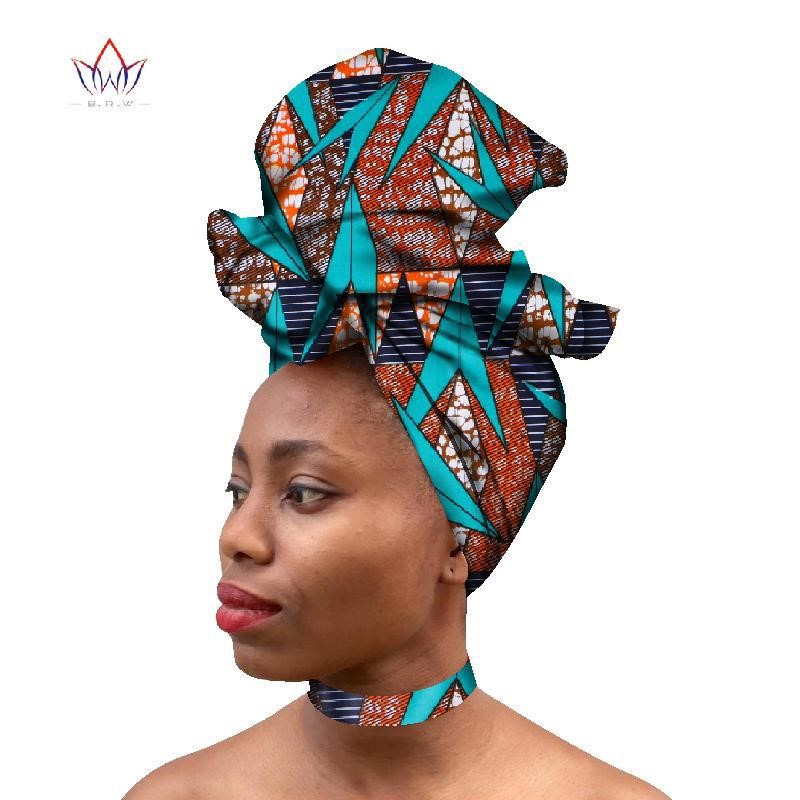 非洲安卡拉面料项圈+头巾套装异国色彩项圈头饰African turban-图1